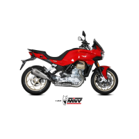 MIVV-SLIP-ON DELTA RACE - Edelstahl für MOTO GUZZI - V100 MANDELLO BJ. 2022 > 2025 - M.015.LDRX
