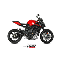 MIVV-SLIP-ON XM5 - Edelstahl Schwarz für MV AGUSTA -...