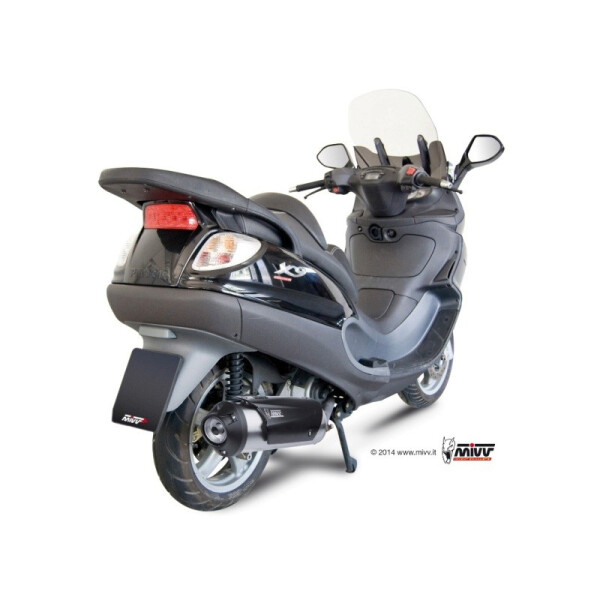 MIVV Auspuff - Komplettanlage 1x1 - URBAN - EDELSTAHL fr PIAGGIO X9 250 Bj. 2006 > 2006 - C.PG.0016.K