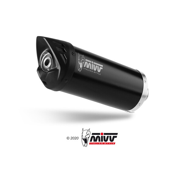 MIVV Auspuff - SLIP-ON - MOVER - BLACK fr PIAGGIO VESPA GTS 300 Bj. 2021 > 2023 - MV.PG.0008.LV