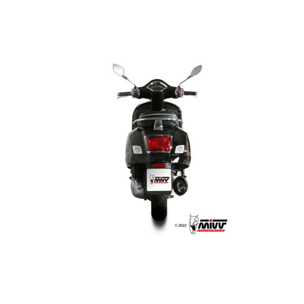 MIVV Auspuff - SLIP-ON - MOVER - BLACK fr PIAGGIO VESPA GTS 300 Bj. 2021 > 2023 - MV.PG.0008.LV