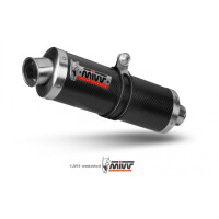 MIVV Auspuff - SLIP-ON - OVAL - CARBON fr SUZUKI SV 650...