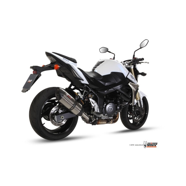 MIVV Auspuff - SLIP-ON - SUONO - EDELSTAHL fr SUZUKI GSR 750 Bj. 2011 > 2016 - S.037.L7