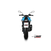 MIVV-Komplettanlage 2x1 SR1 - Edelstahl Schwarz für SUZUKI - GSX-8S BJ. 2022 > 2024 - S.063.LR1XB