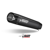 MIVV-Komplettanlage 2x1 XM5 - Edelstahl Schwarz für SUZUKI - GSX-8S BJ. 2022 > 2024 - S.062.SC5B