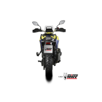 MIVV-SLIP-ON SPEED EDGE - Edelstahl Schwarz für SUZUKI - V-STROM 800 DE BJ. 2023 > 2025 - S.061.LRB