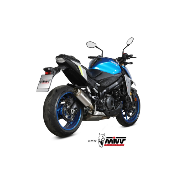 MIVV-SLIP-ON GPpro - Titan für SUZUKI - GSX-S 1000 BJ. 2021 > 2025 - S.059.L6P