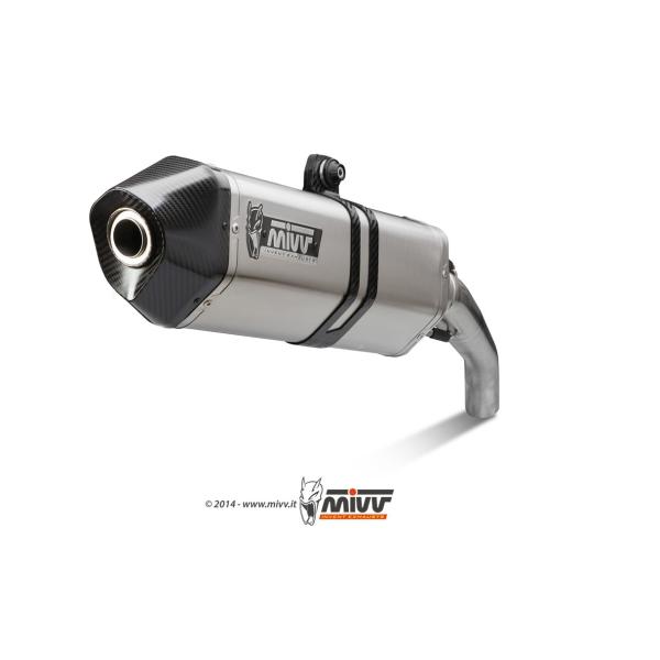 MIVV-SLIP-ON SPEED EDGE - Edelstahl für SUZUKI - V-STROM 1050 BJ. 2020 > 2025 - S.042.LRX