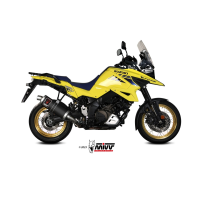 MIVV-SLIP-ON DAKAR - Edelstahl Schwarz für SUZUKI - V-STROM 1050 BJ. 2020 > 2025 - S.042.LEKB