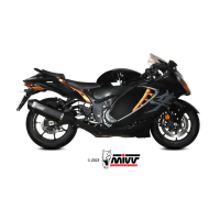 MIVV-2 SLIP-ON SPEED EDGE - Titan Schwarz für SUZUKI - GSX-R 1300 HAYABUSA BJ. 2021 > 2025 - S.060.LRTB