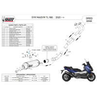 MIVV Auspuff - Komplettanlage 2x1 - SPEED EDGE -...