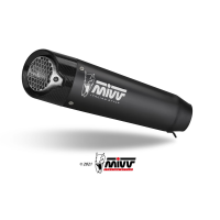 MIVV-Komplettanlage 3x1 XM5 - Edelstahl Schwarz für TRIUMPH - TRIDENT 660 BJ. 2021 > 2024 - T.022.SC5B