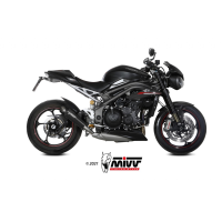 MIVV-SLIP-ON XM5 - Edelstahl Schwarz für TRIUMPH - SPEED TRIPLE 1050 R / S / RS BJ. 2018 > 2020 - T.021.SC5B