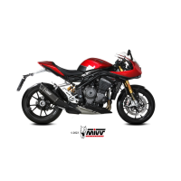 MIVV-SLIP-ON SR1 - Titan Schwarz für TRIUMPH - SPEED TRIPLE 1200 RR / RS BJ. 2021 > 2024 - T.025.LR1TB
