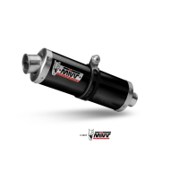 MIVV-SLIP-ON OVAL - Edelstahl Schwarz für YAMAHA - Ténéré 700 BJ. 2019 > 2025 - Y.064.LZ