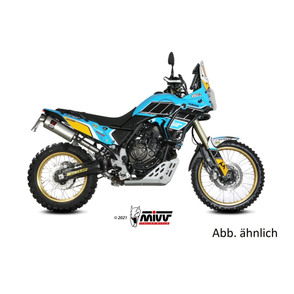 MIVV-SLIP-ON DAKAR - Edelstahl für YAMAHA - Ténéré 700 BJ. 2019 > 2025 - Y.064.LDKX