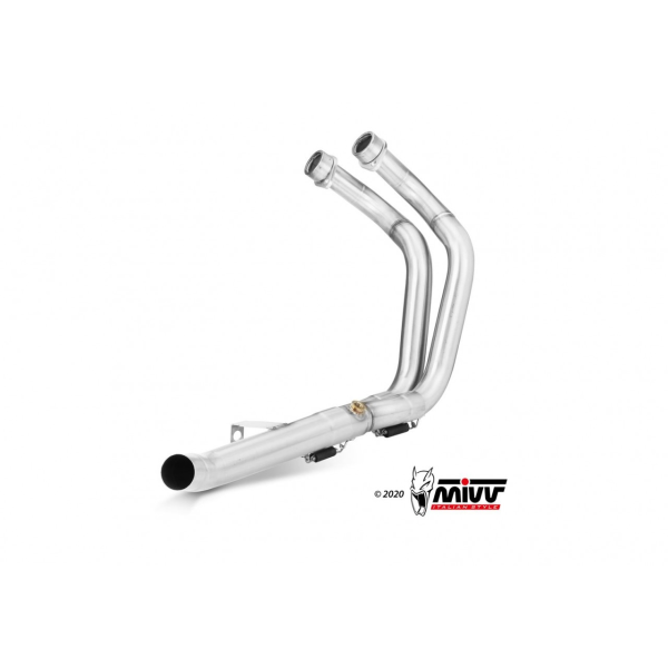 MIVV-Kat-Ersatzrohr, kompatibel mit sowohl MIVV- als auch Original-Schalldämpfern. Beim Einbau an Euro5-Motorrädern ist auf jeden Fall das Lambda-Sonde-Kabelverlängerung ACC.082.0 erforderlich.  -  für YAMAHA - Ténéré 700 BJ. 2019 > 2024 - Y.064.C1