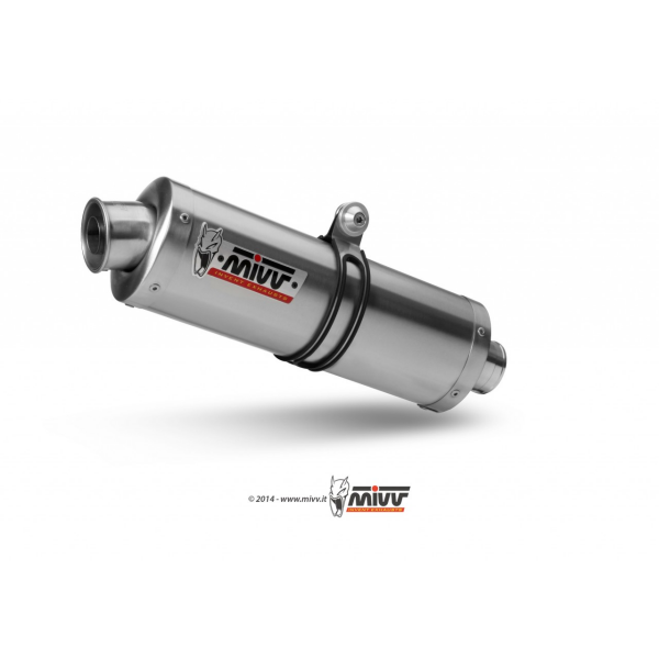 MIVV-SLIP-ON OVAL - Edelstahl für YAMAHA - FZS 1000 FAZER BJ. 2001 > 2005 - Y.009.LX1
