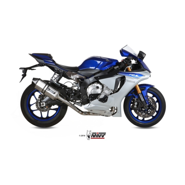 MIVV-Komplettanlage 4x2x1 SPEED EDGE - Voll-Titan für YAMAHA - YZF 1000 R1 BJ. 2015 > 2022 - R.YA.0010.SRT