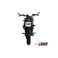 MIVV-Komplettanlage 1x1 XM1 - Edelstahl Schwarz für ZONTES - ZT 125 G1 BJ. 2021 > 2024 - Z.002.SC4B