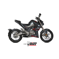 MIVV-Komplettanlage 1x1 XM1 - Edelstahl Schwarz für ZONTES - ZT 125 G1 BJ. 2021 > 2024 - Z.002.SC4B