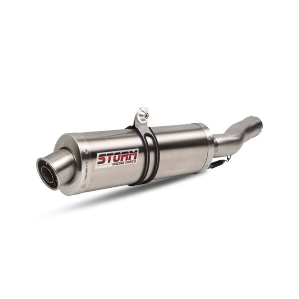 STORM by MIVV - SLIP-ON - OVAL - EDELSTAHL fr HUSQVARNA - 701 ENDURO / SUPERMOTO BJ 2017 > 2020 - HU.001.LX1-STORM