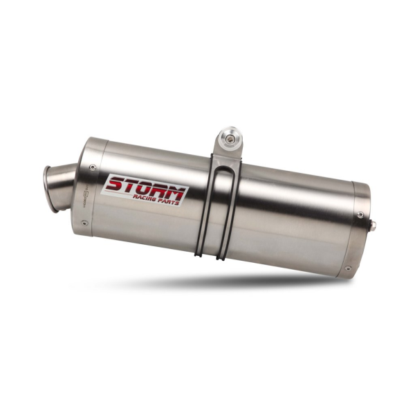 STORM by MIVV- 2 BOLT-ON OVAL Edelstahl für SUZUKI TL 1000 R Bj. 1998 > 2002