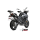 MIVV-SLIP-ON OVAL - Edelstahl Schwarz mit Carbon Endkappe für BENELLI - TRK 702 / X BJ. 2023 > 2025 - E.012.LVC