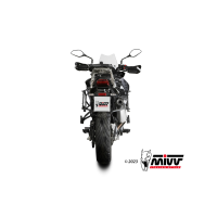 MIVV-SLIP-ON OVAL - Edelstahl mit Carbon Endkappe für BENELLI - TRK 702 / X BJ. 2023 > 2025 - E.012.LX2C