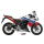 MIVV-SLIP-ON GP - Edelstahl Schwarz mit Carbon Endkappe für HONDA - CB 500 F / X BJ. 2013 > 2015 - H.051.LXBC