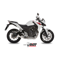 MIVV-SLIP-ON GP - Carbon mit Carbon Endkappe für HONDA - CBR 500 R BJ. 2013 > 2015 - H.051.L2SC