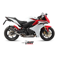 MIVV-SLIP-ON GP - Carbon mit Carbon Endkappe für HONDA - HORNET 600 BJ. 2007 > 2013 - H.038.L2SC