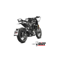 MIVV-SLIP-ON XM1 - Edelstahl Schwarz für HUSQVARNA - SVARTPILEN 125 BJ. 2021 > 2023 - HU.005.LC4B