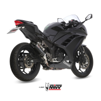 MIVV-SLIP-ON GP - Carbon mit Carbon Endkappe für KAWASAKI - Z300 BJ. 2015 > 2016 - K.038.L2SC