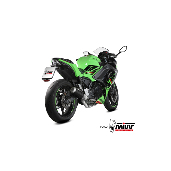 MIVV-Komplettanlage 2x1 MK3 - Carbon für KAWASAKI - NINJA 650 BJ. 2024 > 2025 - K.058.SM3C