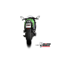 MIVV-KOMPLETTANLAGE 2x1 GPpro - Edelstahl Schwarz für KAWASAKI - NINJA 650 BJ. 2024 > 2024 - K.058.LXBP