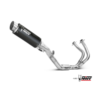 MIVV-KOMPLETTANLAGE 2x1 GPpro - Edelstahl Schwarz für KAWASAKI - NINJA 650 BJ. 2024 > 2024 - K.058.LXBP