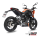 MIVV-Komplettanlage 1x1 GP - Edelstahl Schwarz mit Carbon Endkappe für KTM - 200 DUKE BJ. 2012 > 2014 - KT.009.LXBC