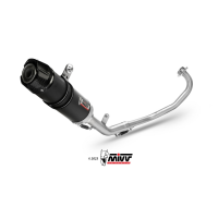 MIVV-KOMPLETTANLAGE 1x1 GP - CARBON mit Carbon Endkappe für YAMAHA - MT-125 BJ. 2015 > 2019 - Y.047.L2SC