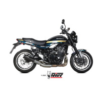 MIVV-SLIP-ON HR1 - Edelstahl Schwarz für KAWASAKI - Z900 RS BJ. 2018 > 2024 - K.046.LH1BA