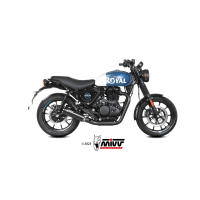 MIVV-SLIP-ON HR1 - Edelstahl Schwarz für ROYAL ENFIELD - HNTR 350 BJ. 2022 > 2024 - RE.005.LH1BA