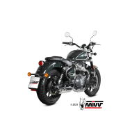 MIVV-2 SLIP-ON HR1 - Edelstahl poliert für ROYAL ENFIELD - SUPER METEOR 650 BJ. 2023 > 2024 - RE.002.LH1XA