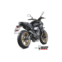 MIVV-Komplettanlage 2x1 HR1 - Edelstahl Schwarz für YAMAHA - XSR 700 BJ. 2021 > 2024 - Y.077.LH1BA