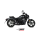 MIVV-KOMPLETTANLAGE 2x1 HR-1 - Edelstahl Schwarz mit Carbon Endkappe für KAWASAKI - VULCAN S BJ. 2017 > 2023 - K.060.SH1BGN