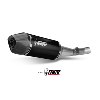 MIVV-SLIP-ON STR1 - Edelstahl Schwarz für KTM - 690...