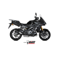 MIVV-SLIP-ON GPpro - Edelstahl Schwarz für SUZUKI - GSX-S 1000 GX BJ. 2024 > 2024 - S.065.LXBP