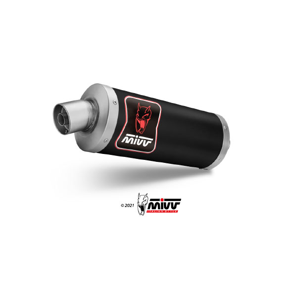 MIVV-SLIP-ON DAKAR - Edelstahl Schwarz für KOVE - 800X BJ. 2024 > 2024 - KO.002.LEKB