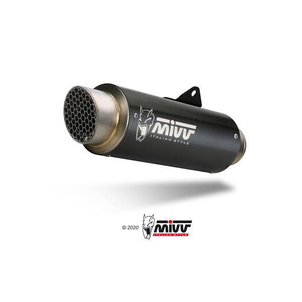 MIVV-Komplettanlage 1x1 GPpro - Edelstahl Schwarz für YAMAHA - YZF R125 BJ. 2025 > 2026 - Y.067.KXBP